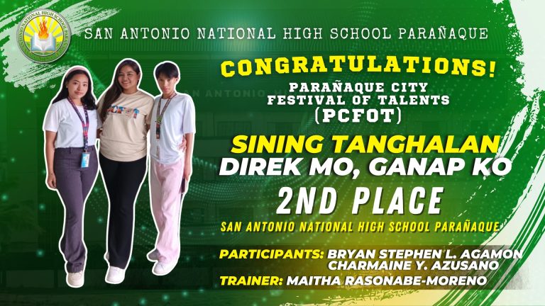 Congratulations to Our Award-Winning Performers at the Parañaque Festival of Talents!