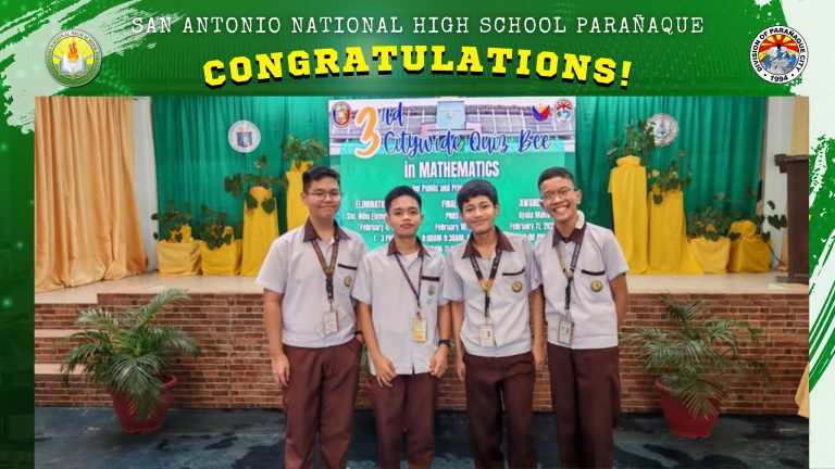 San Antonio National High School Parañaque Advances to the Finals!